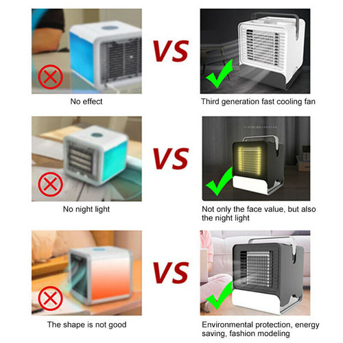 4-in-1 Portable Mini Air Cooler – Personal Fan, Humidifier & Air Purifier