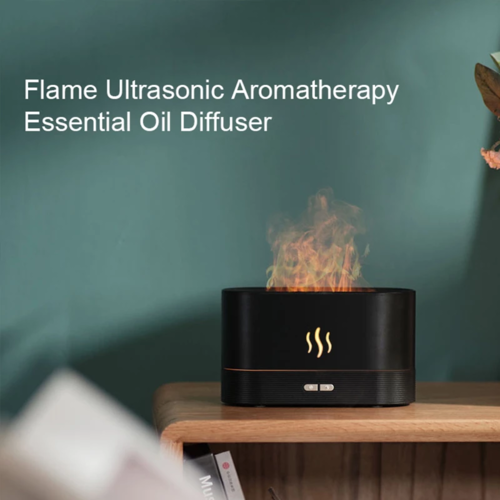 Flame Aroma Diffuser & Air Humidifier – Ambient Flame Lamp for Home
