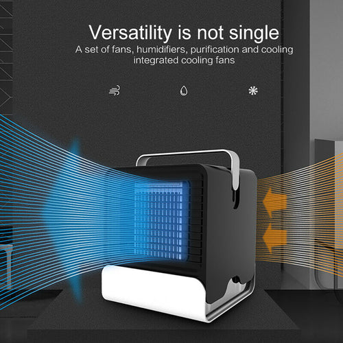 4-in-1 Portable Mini Air Cooler – Personal Fan, Humidifier & Air Purifier