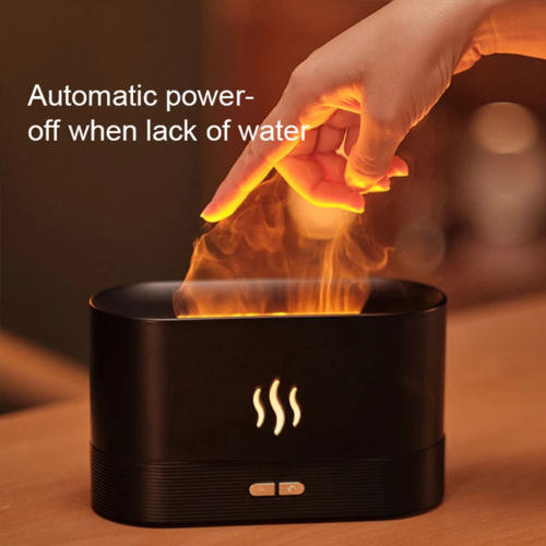 Flame Aroma Diffuser & Air Humidifier – Ambient Flame Lamp for Home