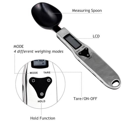 Digital Measuring Spoon Scale – Precise Kitchen Food Scale for Cooking & Baking