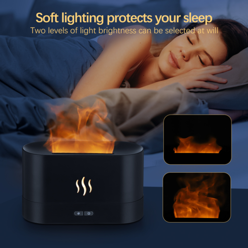 Flame Aroma Diffuser & Air Humidifier – Ambient Flame Lamp for Home